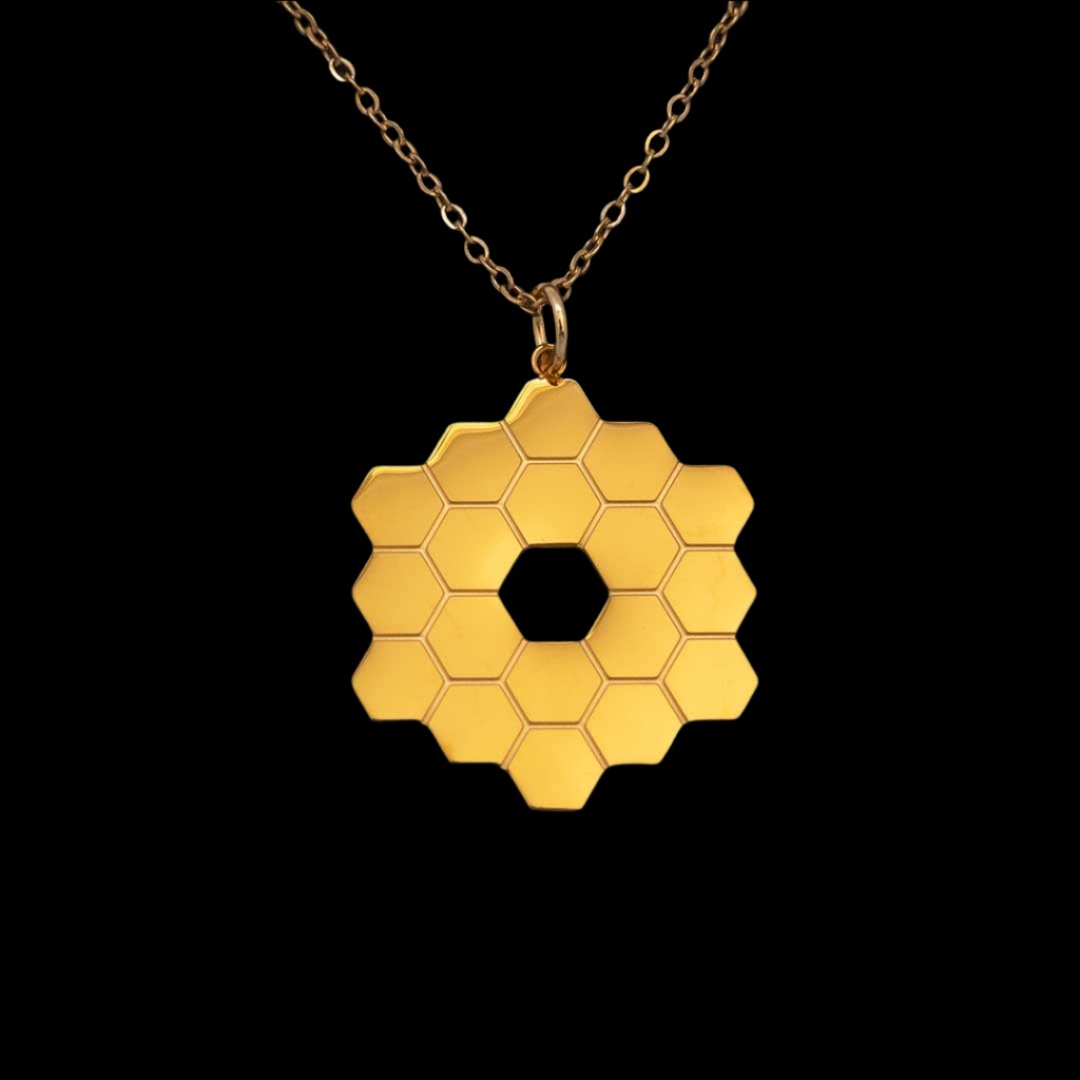 Necklace - JWST gold honeycomb