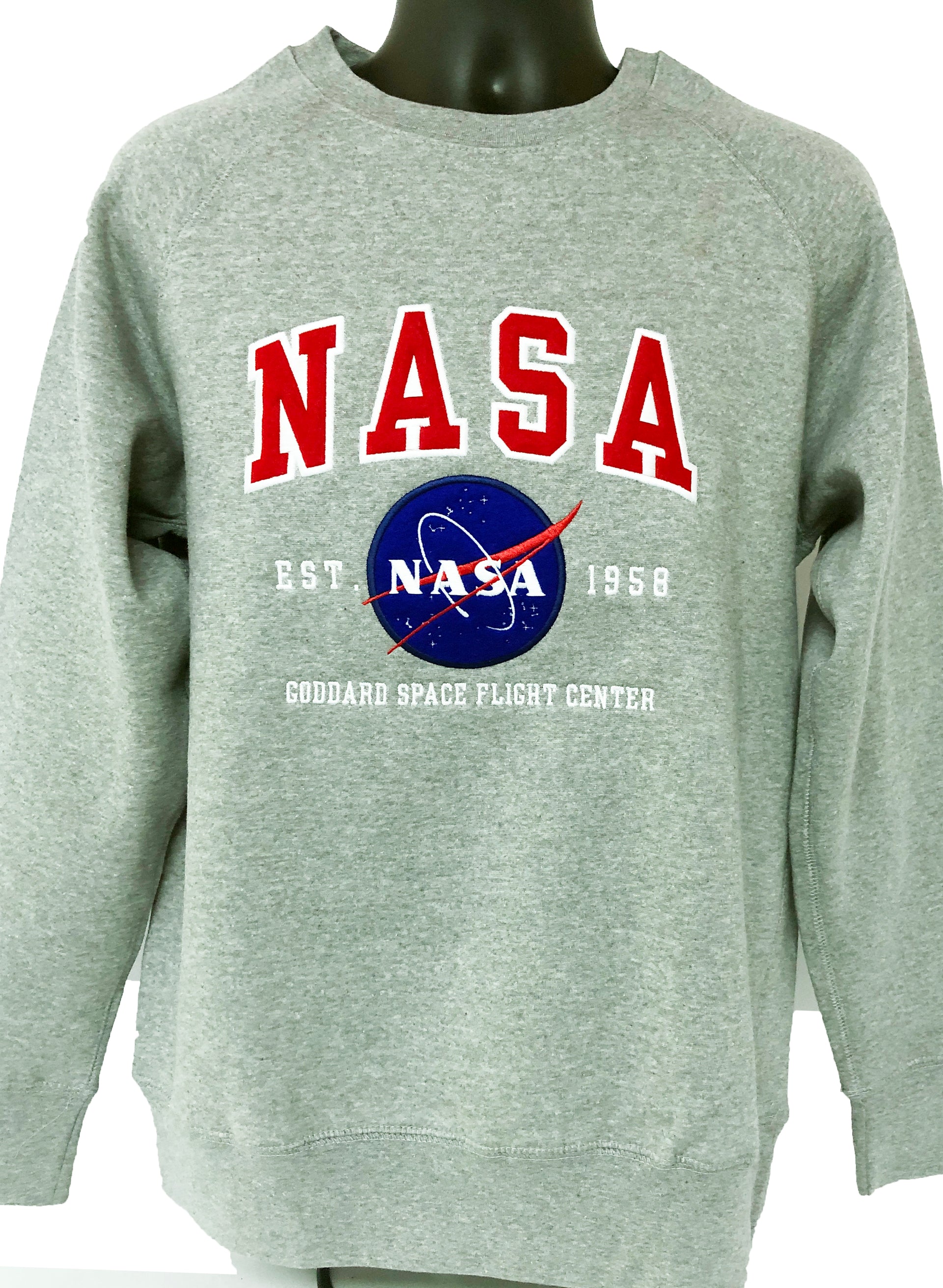 Sweatshirt - Crew NASA Applique Oxford