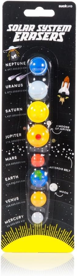 Erasers - Set Solar System Planets